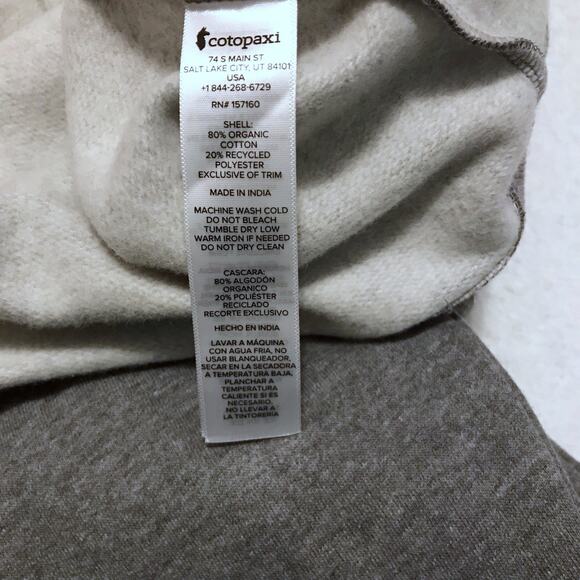 Cotopaxi NWT Fleece Lined Heather Grey Sweatshirt Women Various - Picture 11 of 11